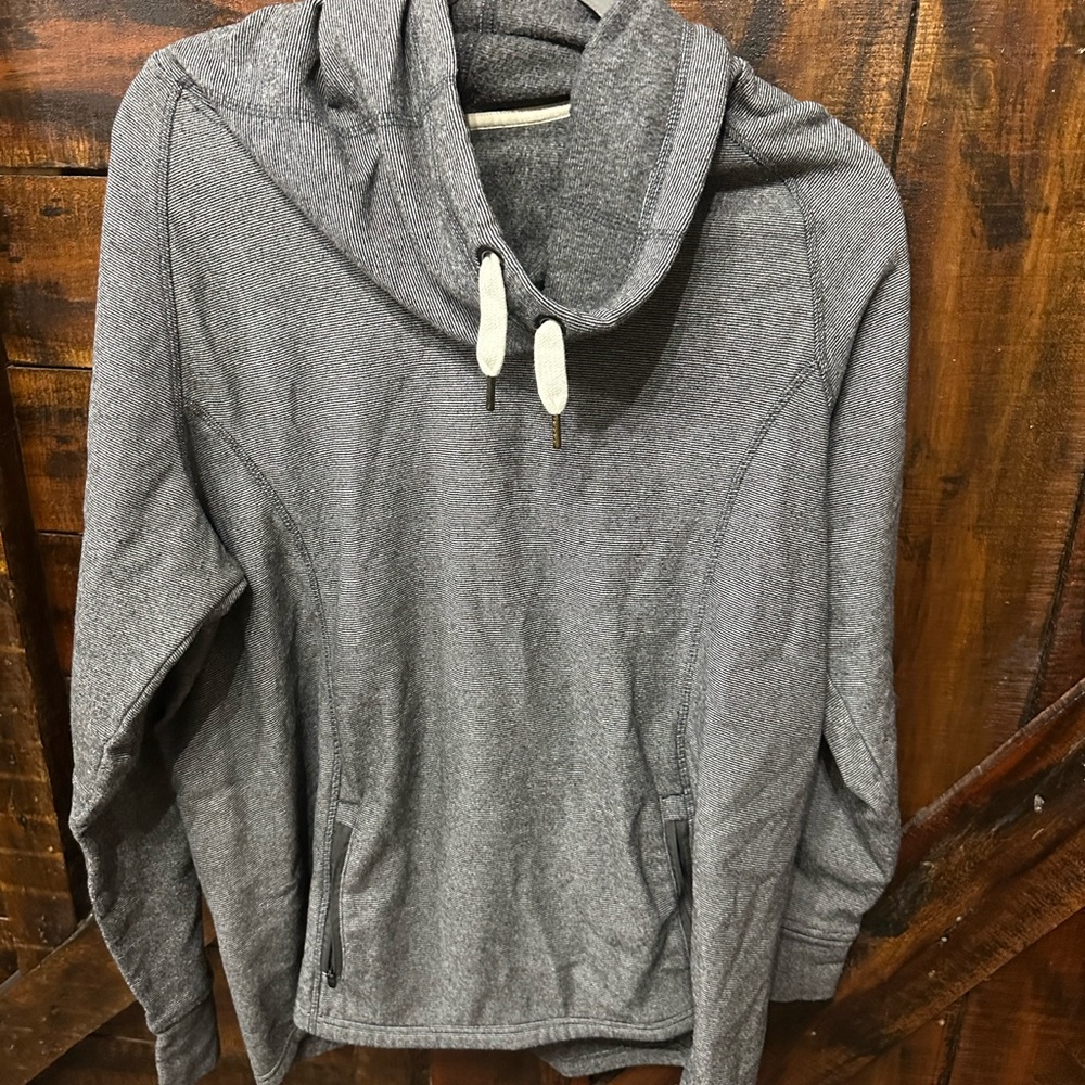Women's Gray Cowl Neck Sweater